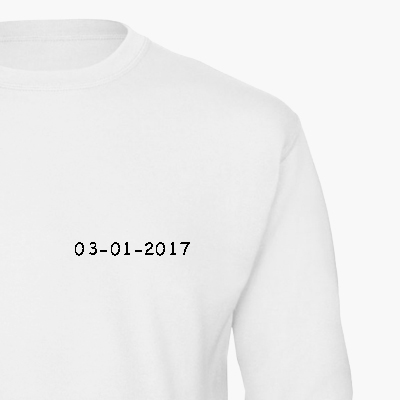 Sweats personalizadas com data especial