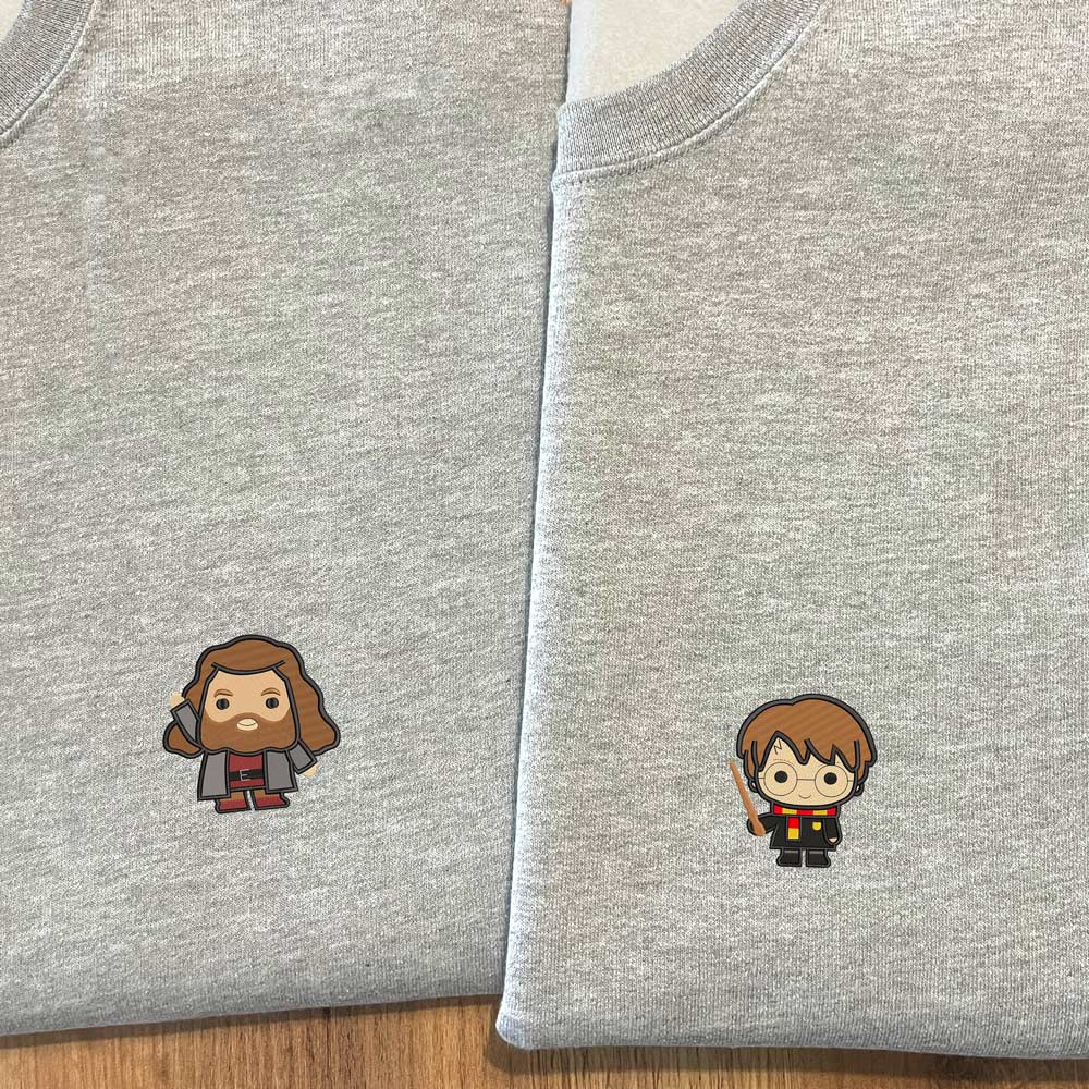 Sweats Harry Potter com o Hagrid e o Harry