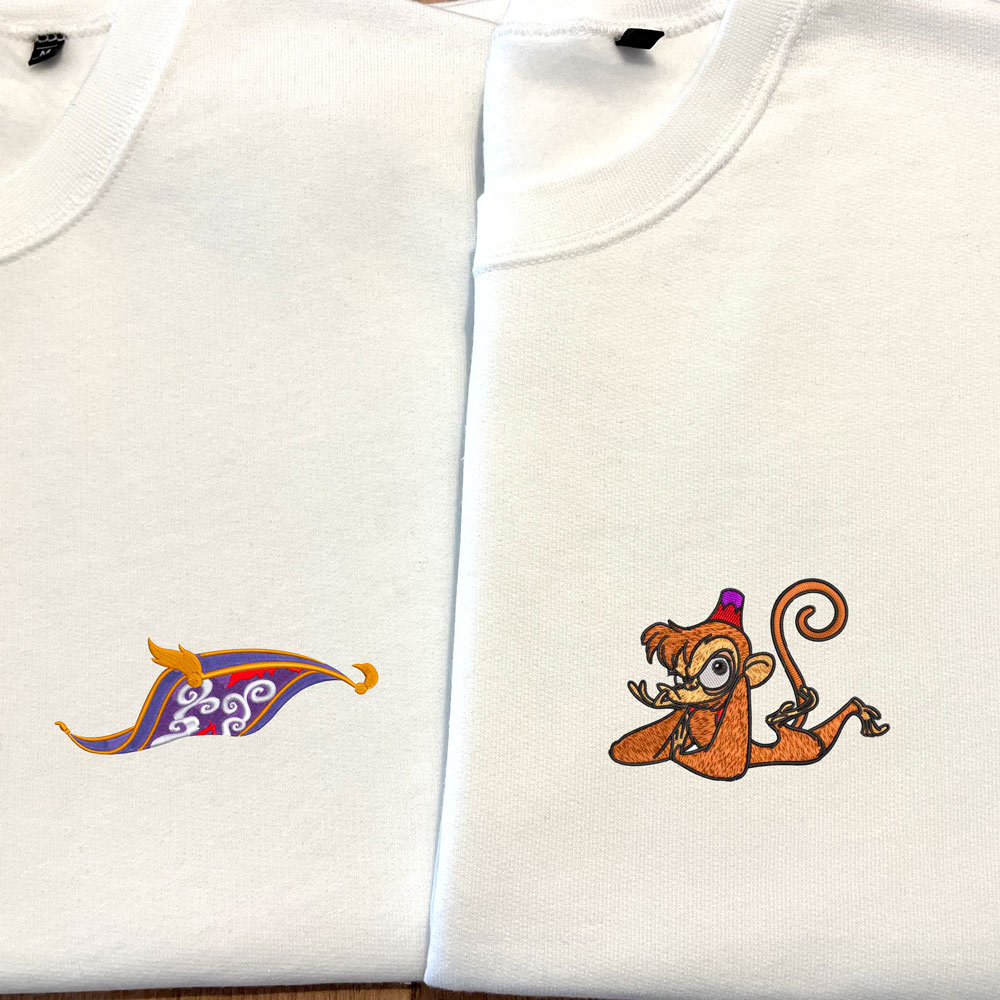 Sweats personalizadas com o Abu e o tapete mágico
