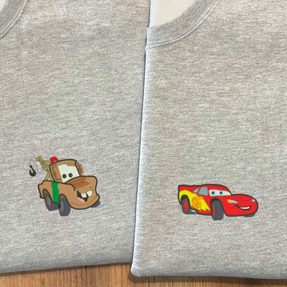 Sweat Carros com Mate e Faísca McQueen