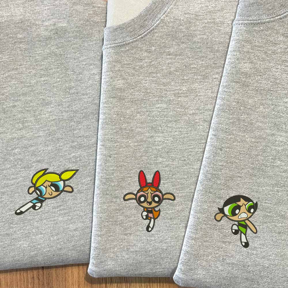 Sweats bordadas As Powerpuff Girls