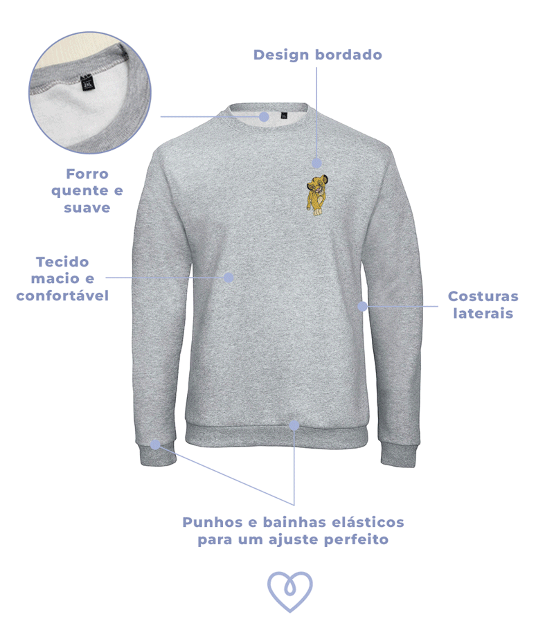 Características das sweatshirts personalizadas bordadas da Vieneyva