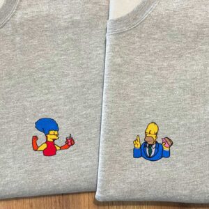 Sweat dos Simpsons com o Homer e a Marge