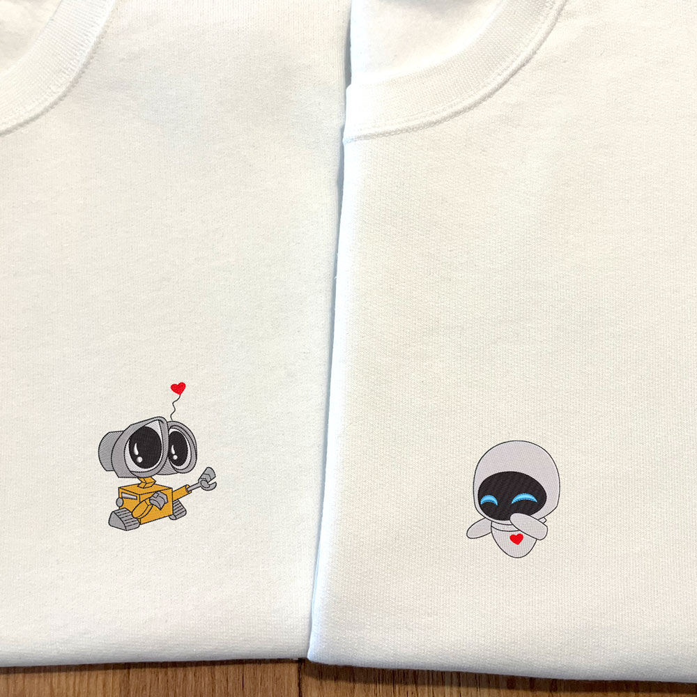 Sweats personalizadas com Wall-E e Eva