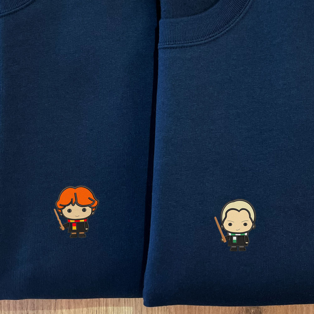 Sweats personalizadas de Harry Potter com o Ron e o Draco