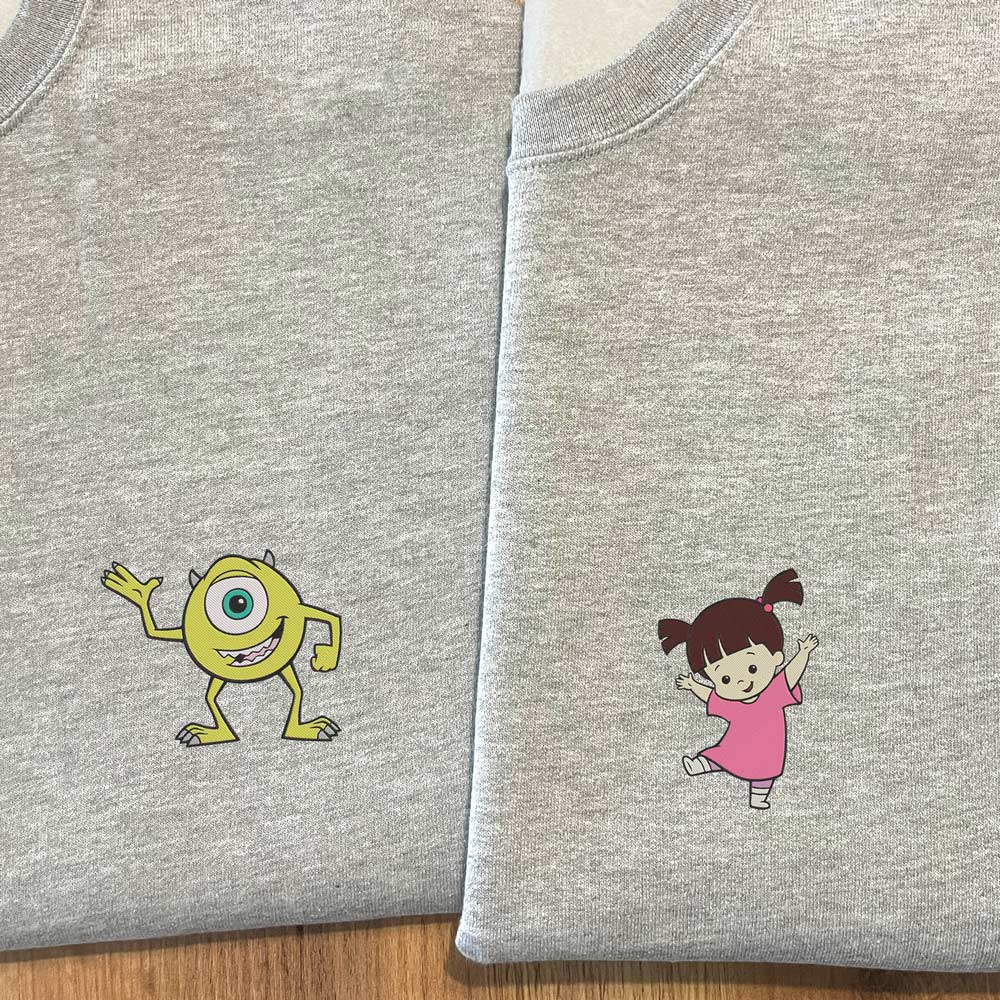 Sweat Monstros e Companhia com Mike Wazowski e Boo