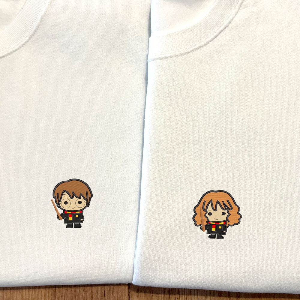 Sweats Harry Potter com a Hermione e o Harry