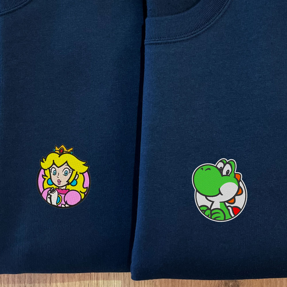 Sweats da Peach e do Yoshi, personagens de Super Mario Bros