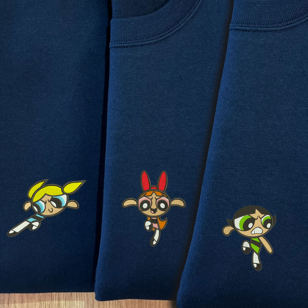 Sweatshirts As Powerpuff Girls com Blossom, Bubbles e Buttercup