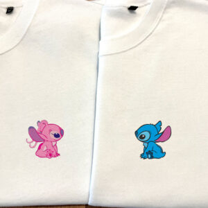 Sweatshirts personalizadas Stitch e Angel