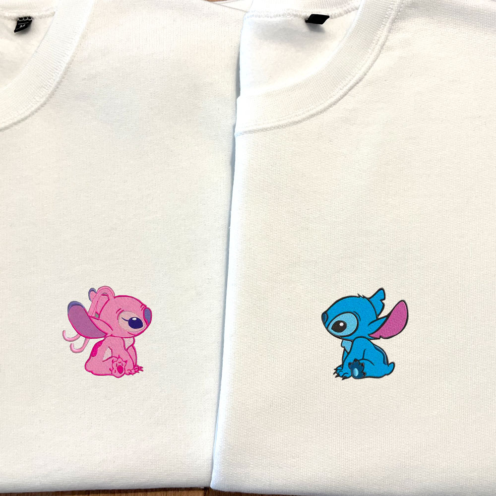 Sweatshirts personalizadas Stitch e Angel